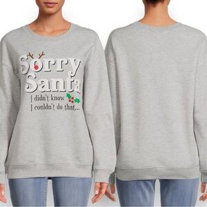 Wound Up-Oops, sorry Santa! LOL, Whimsical Fleece Sweatshirt Size XXL